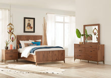 Brookfield Beveled Glass Mirror in Natural Walnut - View 3