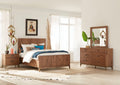 Brookfield Beveled Glass Mirror in Natural Walnut