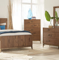 Brookfield Five Drawer Chest in Natural Walnut