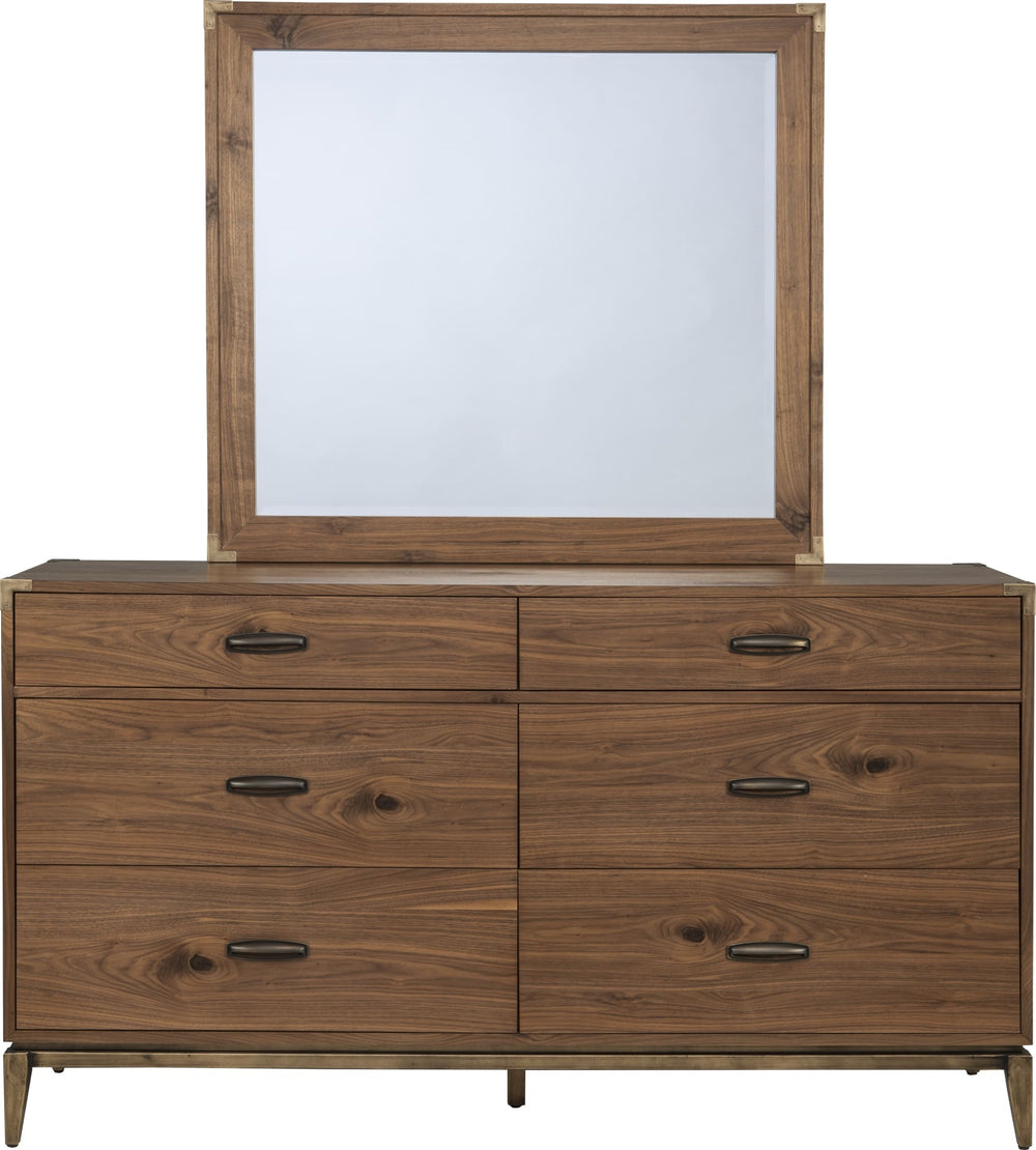 Brookfield Six Drawer Dresser in Natural Walnut - View 6