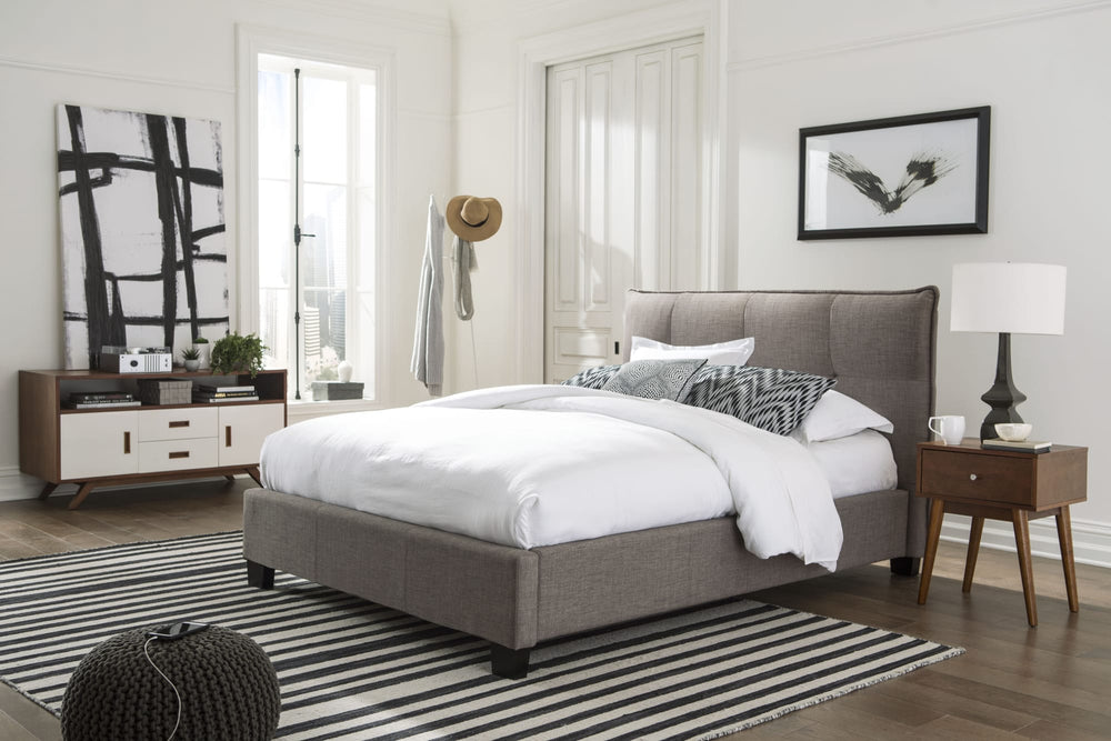 Adona Upholstered Footboard Storage Bed in Dolphin Linen (2026) - View 7