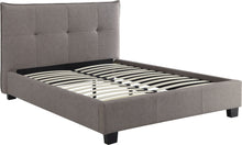Adona Upholstered Platform Bed in Dolphin Linen - View 5