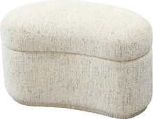 Afra Fully Upholstered Storage Ottoman in Chinchilla - View 2