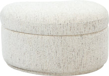 Afra Fully Upholstered Storage Ottoman in Chinchilla - View 4