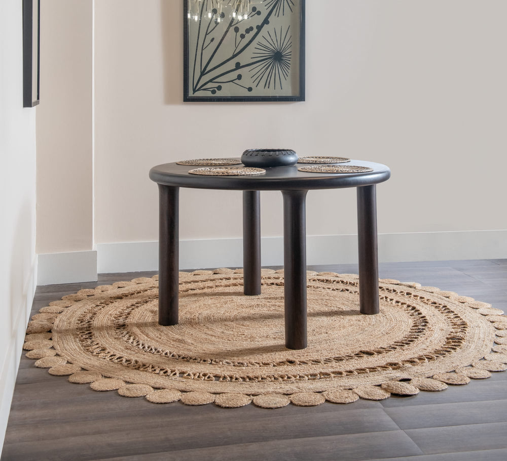 Brentwood Solid Mango Dining Table in Honey Date