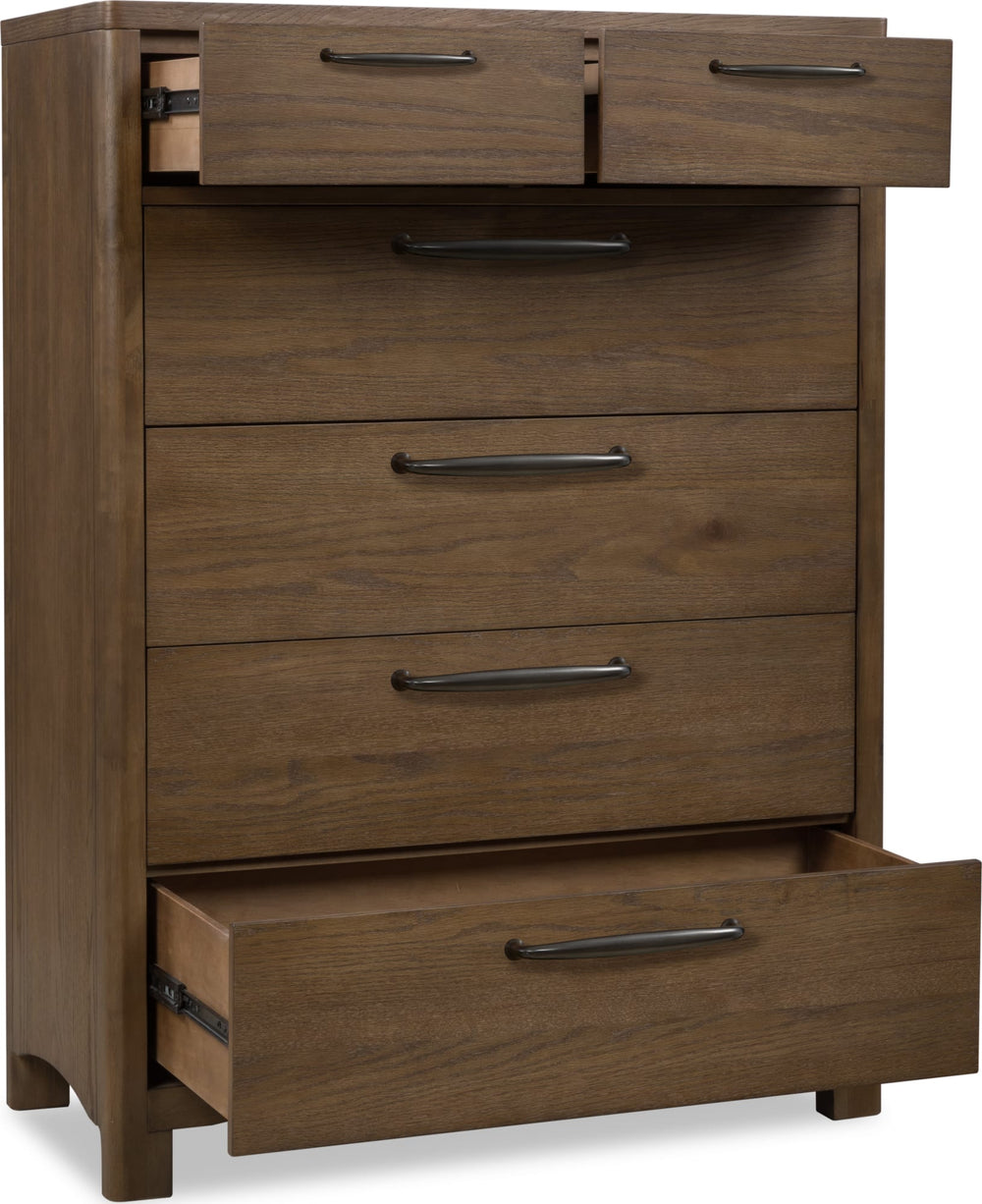 Ashley 6 Drw Chest - Tvrn Brown - View 4