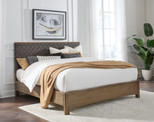 Ashley Platform Queen Bed - Dk Chair/Tobacco Brown