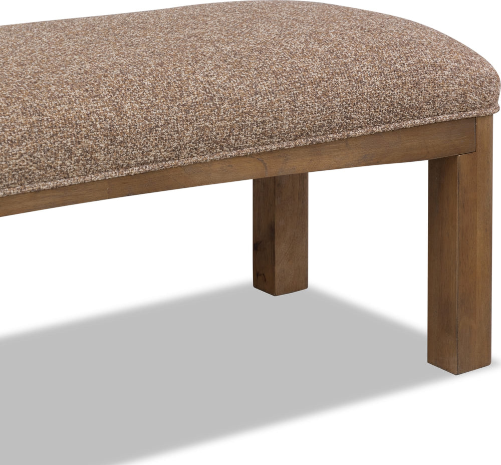 Ashley Upholstered Bench - Mlt Grn/T Bn - View 6