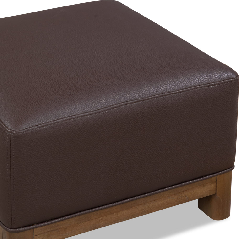 Ashley Upholstered Ottoman - D Chair/Tobacco Brown - View 5
