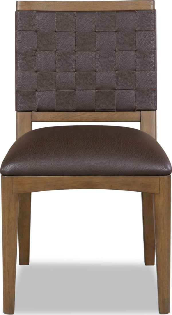 Ashley Wvn Sd Chair - D C/T Brn alternate view