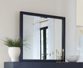 Mercer Beveled Glass Wall or Dresser Mirror in Navy Blue