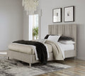 Mercer Wave-Patterned Bed in Misty Grey