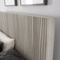 Mercer Wave-Patterned Bed in Misty Grey