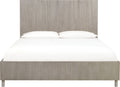 Mercer Wave-Patterned Bed in Misty Grey