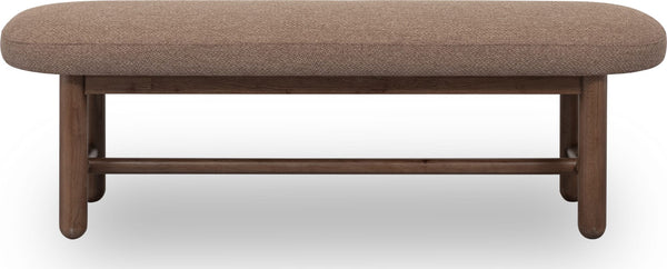 Westfield Ovl Upholstered Bnch - Wt Bd/Clt alternate view