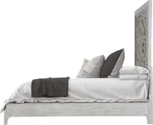 Coastal Chic Carved Platform Bed in Washed White - View 7