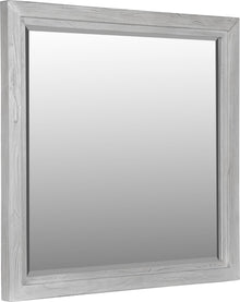 Coastal Chic Plain Mirror in Washed White - View 4
