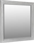 Coastal Chic Plain Mirror in Washed White