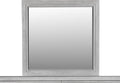 Coastal Chic Plain Mirror in Washed White