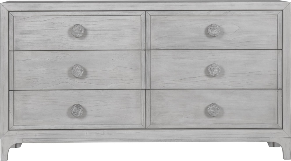 Coastal Chic Six-Drawer Dresser in Washed White - View 5
