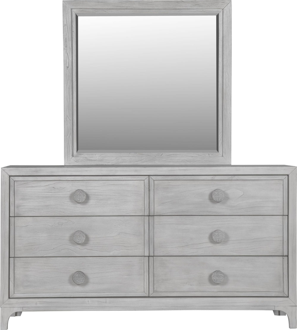 Coastal Chic Six-Drawer Dresser in Washed White - View 7