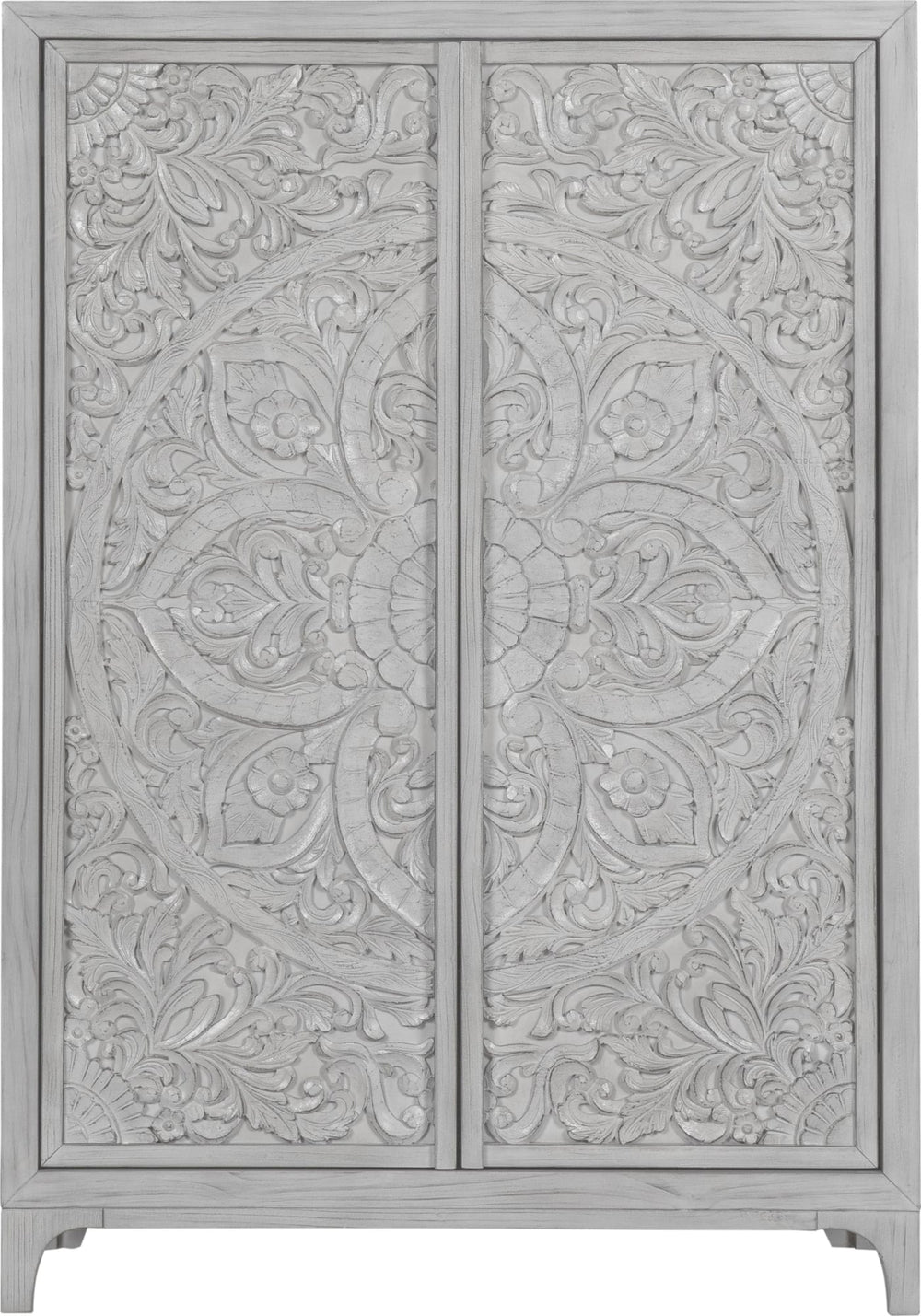 Coastal Chic Wardrobe Chest in Washed White - View 4
