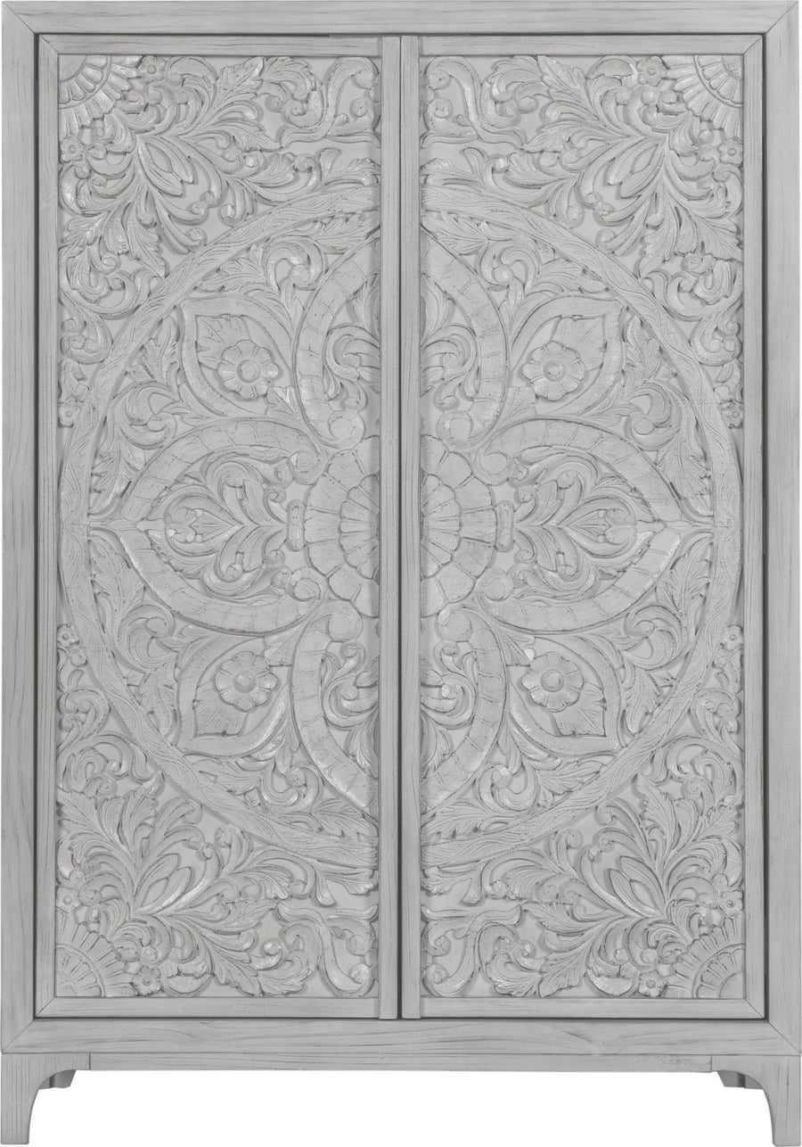Coastal Chic Wardrobe Chest in Washed White - View 4