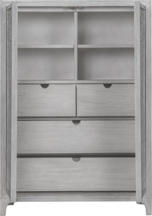 Coastal Chic Wardrobe Chest in Washed White - View 5