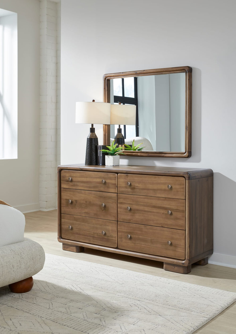 Bentley Beveled Glass Wall or Dresser Mirror in Impala - View 5