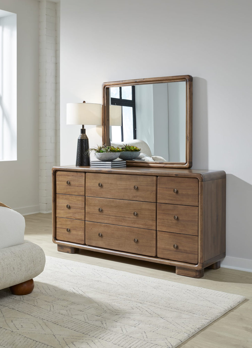 Bentley Beveled Glass Wall or Dresser Mirror in Impala - View 6