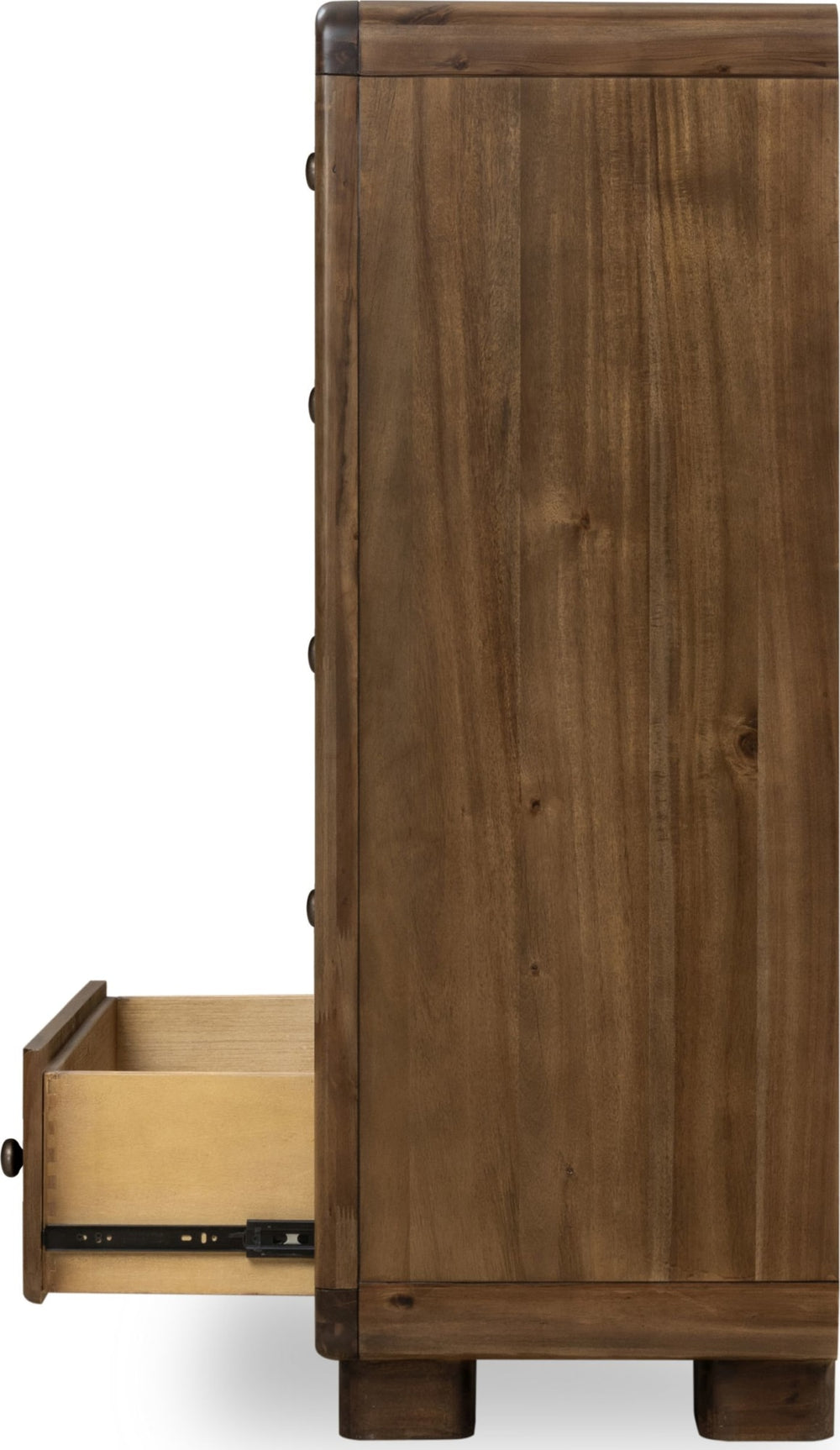 Bentley Five Drawer Acacia Wood Chest in Impala - View 5