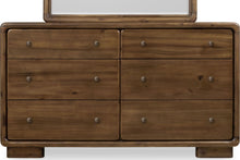 Bentley Six Drawer Acacia Wood Dresser in Impala