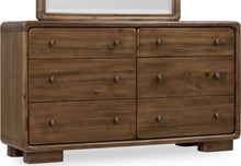 Bentley Six Drawer Acacia Wood Dresser in Impala - View 2