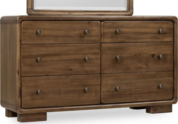 Bentley Six Drawer Acacia Wood Dresser in Impala alternate view