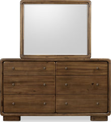 Bentley Six Drawer Acacia Wood Dresser in Impala - View 3