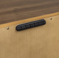 Bentley Three Drawer Acacia Wood Nightstand in Impala