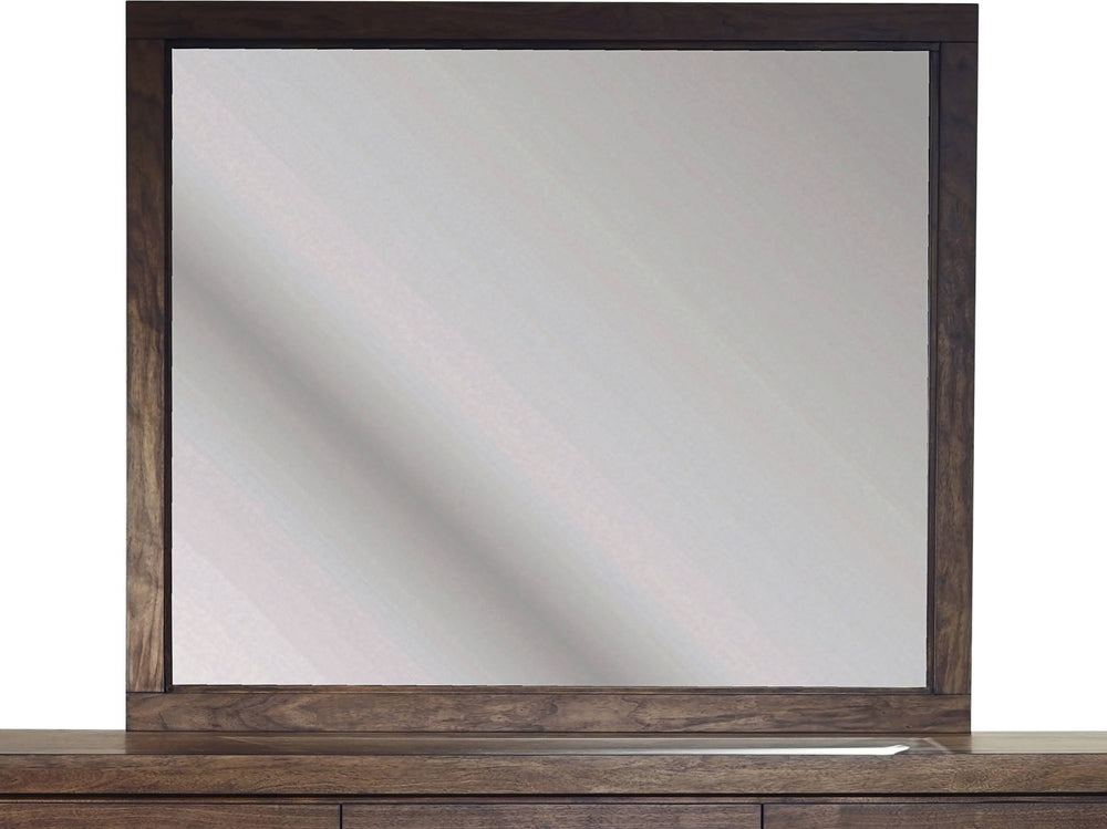 Beachwood Beveled Glass Landscape Mirror in Wild Oats Brown - View 6