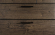 Beachwood Five Drawer One Door Walnut Sweater Chest in Wild Oats Brown - View 5