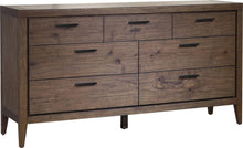 Beachwood Seven Drawer Walnut Dresser in Wild Oats Brown - View 2