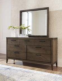 Beachwood Seven Drawer Walnut Dresser in Wild Oats Brown - View 3
