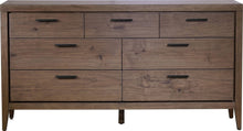 Beachwood Seven Drawer Walnut Dresser in Wild Oats Brown - View 5