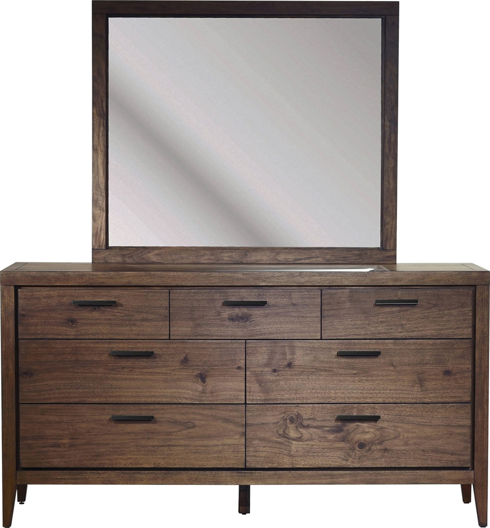 Beachwood Seven Drawer Walnut Dresser in Wild Oats Brown - View 6