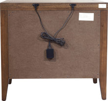 Beachwood Two Drawer USB Charging Nightstand in Wild Oats Brown - View 4