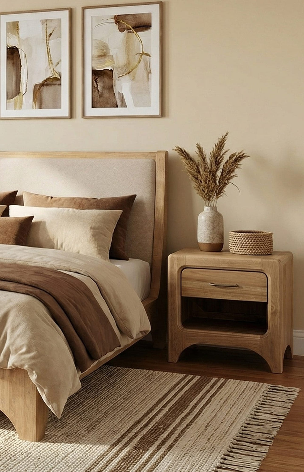 Wellington 1 Drawer Nightstand w/CM - Brch