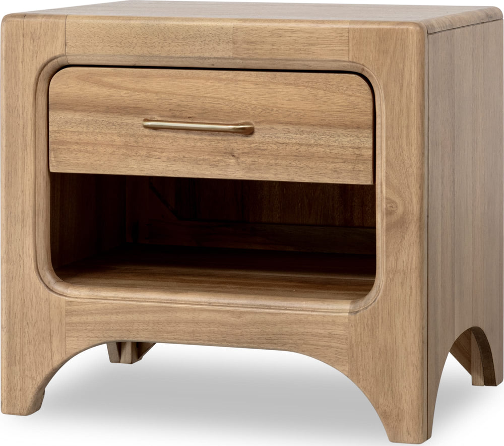 Wellington 1 Drawer Nightstand w/CM - Brch - View 3