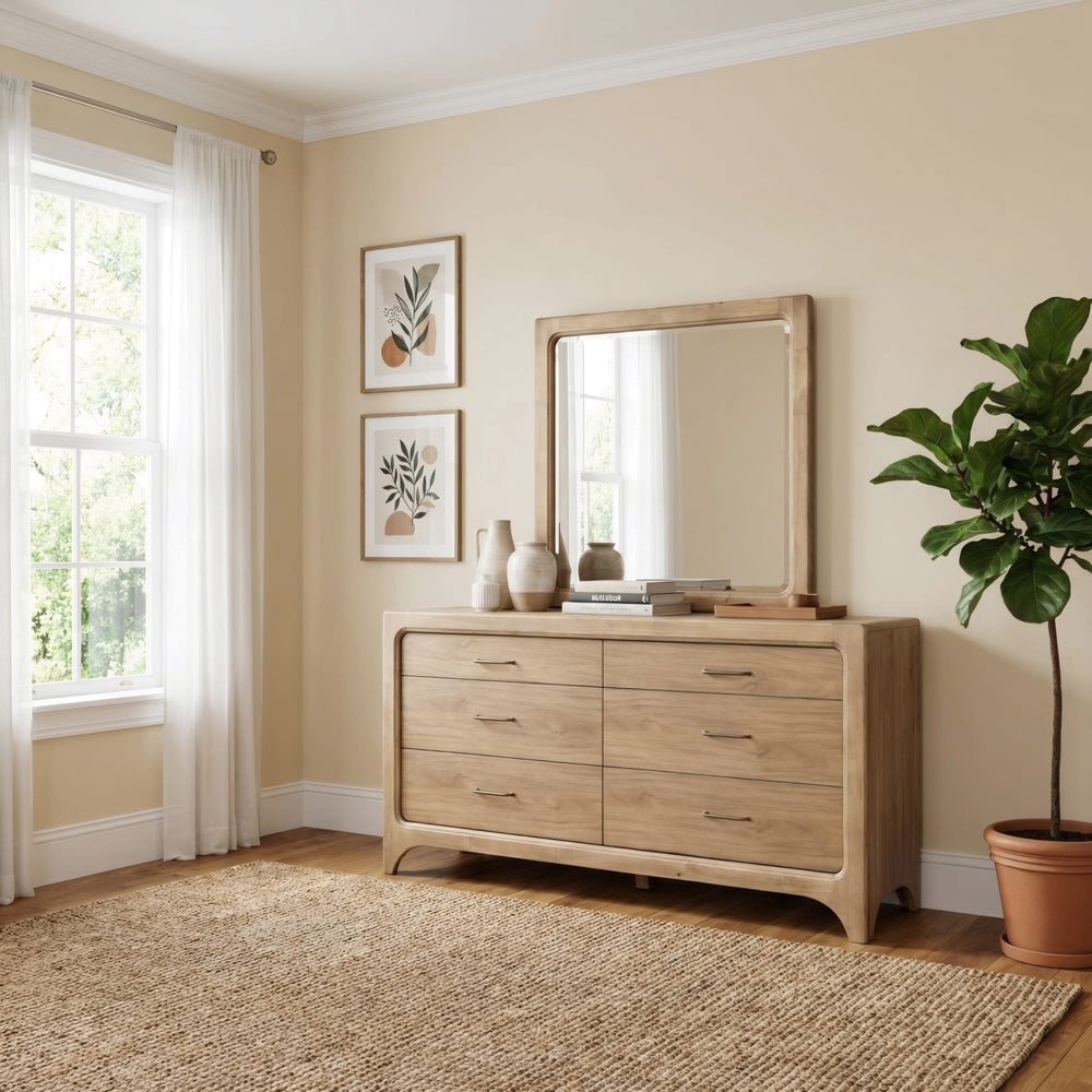 Wellington Drs Mirror - Brioche - View 4