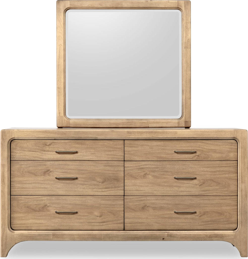 Wellington Drs Mirror - Brioche - View 5