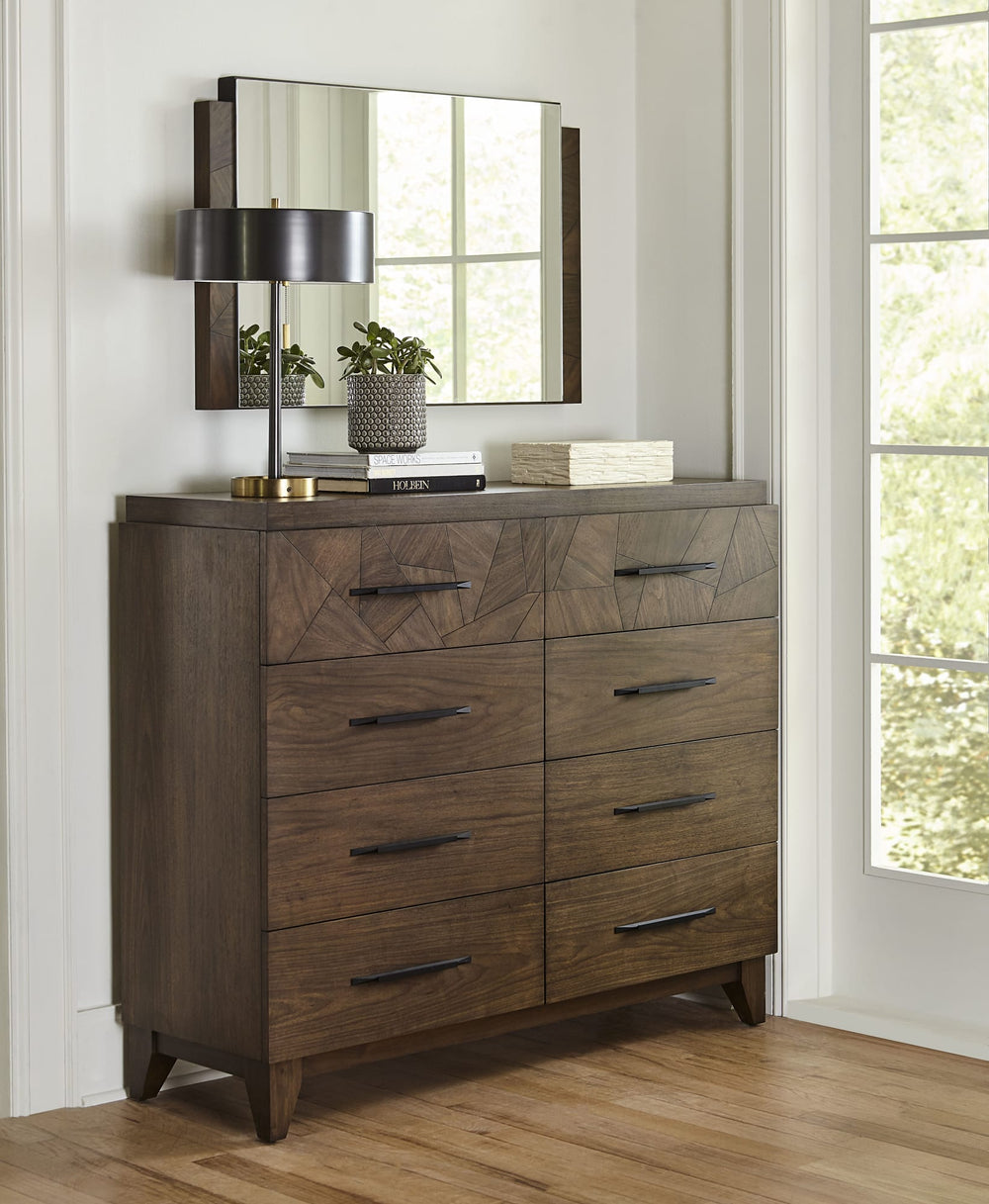 Brooks Chesser Mirror in Wild Oats Brown - View 2