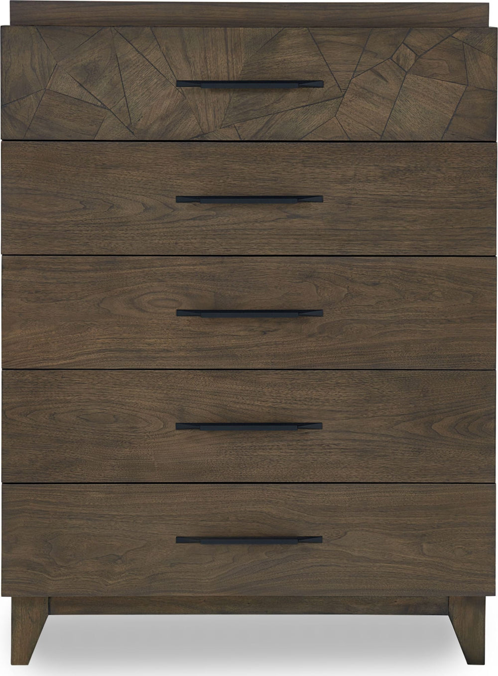 Brooks Five-Drawer Chest in Wild Oats Brown - View 5