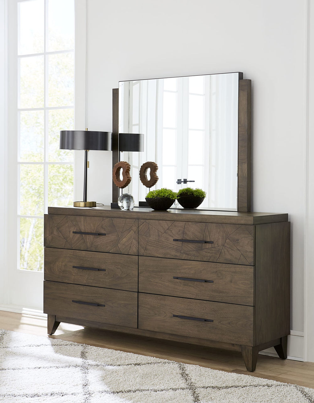 Brooks Six-Drawer Dresser in Wild Oats Brown - View 2